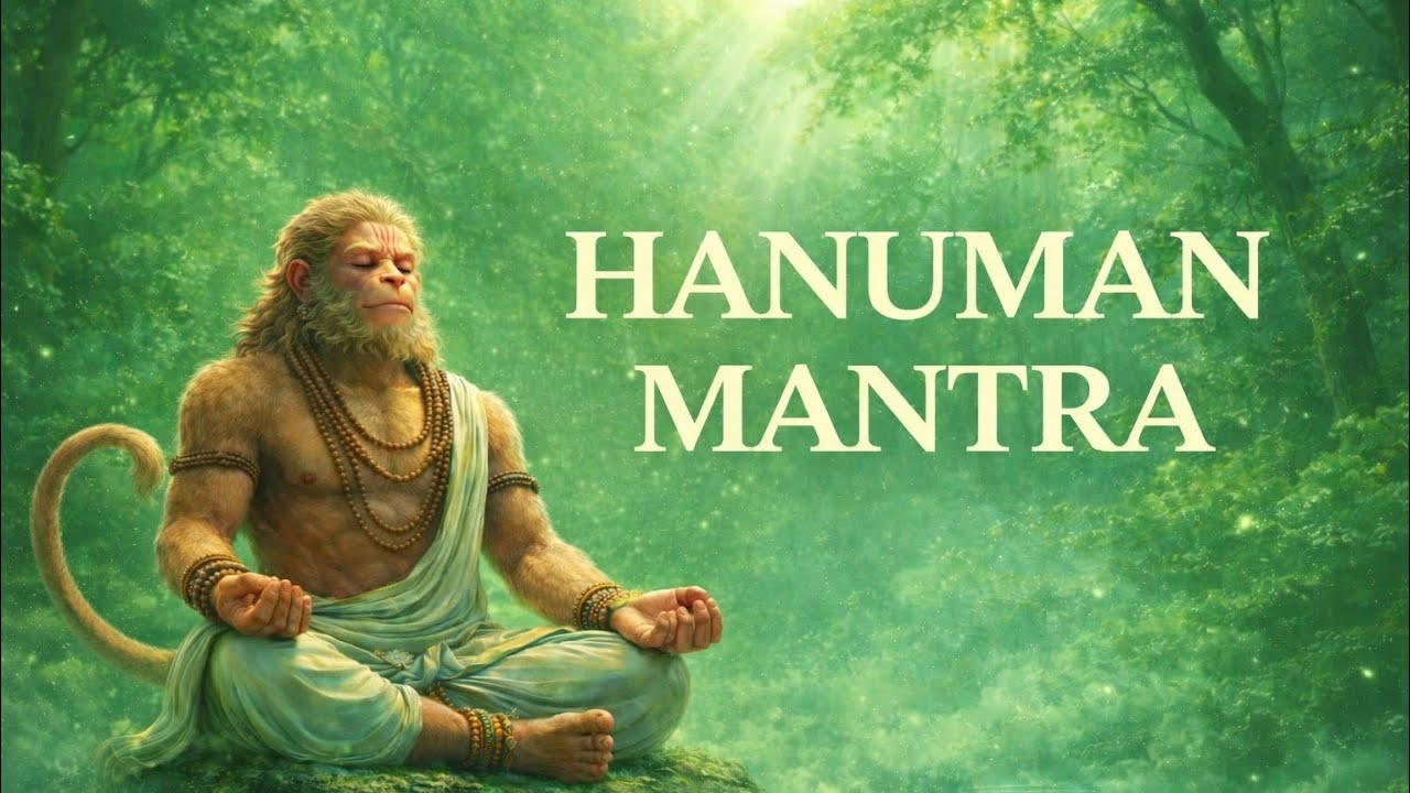 Powerful Hanuman Mantra | calming हनुमान मंत्र  Remove Fear & Negative Energy 🕉 |  Positive vibes