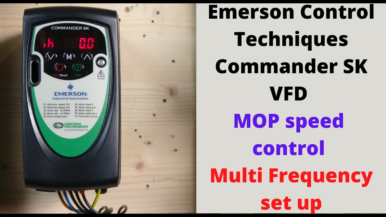 Частотно-регулируемый привод Emerson Control Techniques Commander SK, управление скоростью MOP, м...
