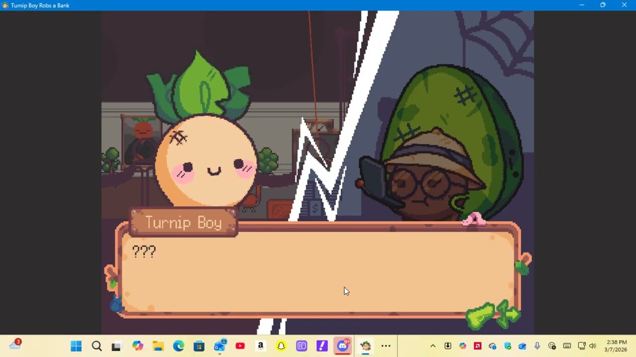 my first time playing this game