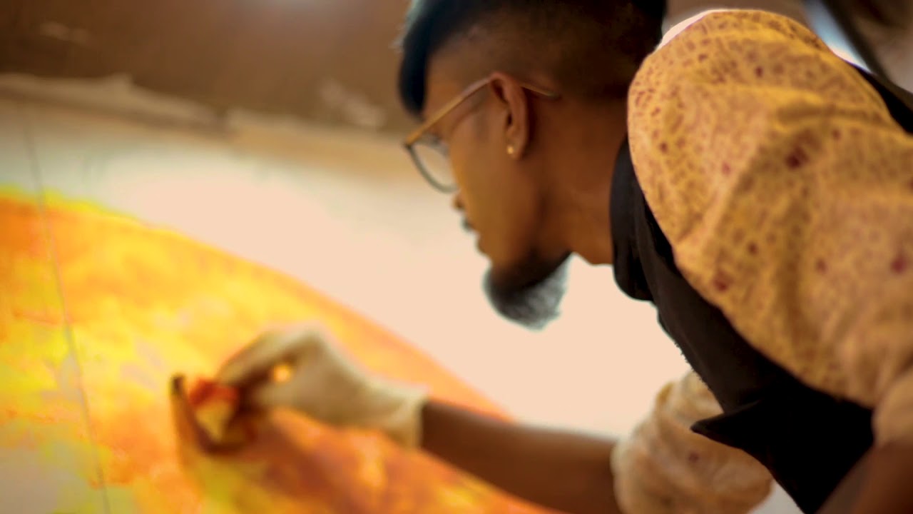 MAKING OF LORD BUDDHA AND SNAKE WOMAN WALL PAINTING BY HRITWIK PAUL
