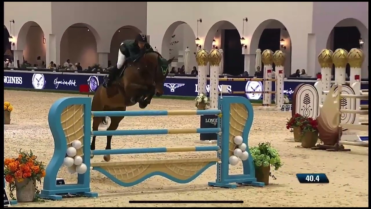 Kenzo Quality Z jumping clear in the Grand Prix qualifier of CSIO 5 ⭐️ Abu Dhabi League of Nations 