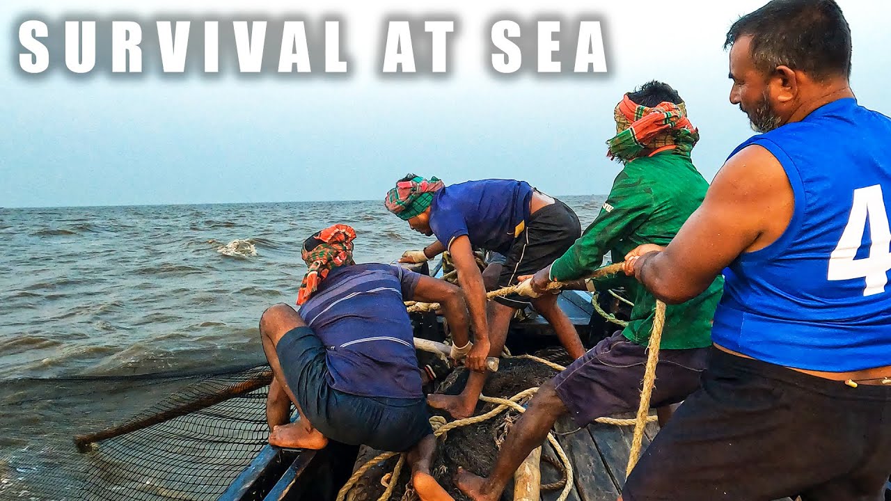 Our Survival by Fishing in the Giant Waves of the Bay of Bengal