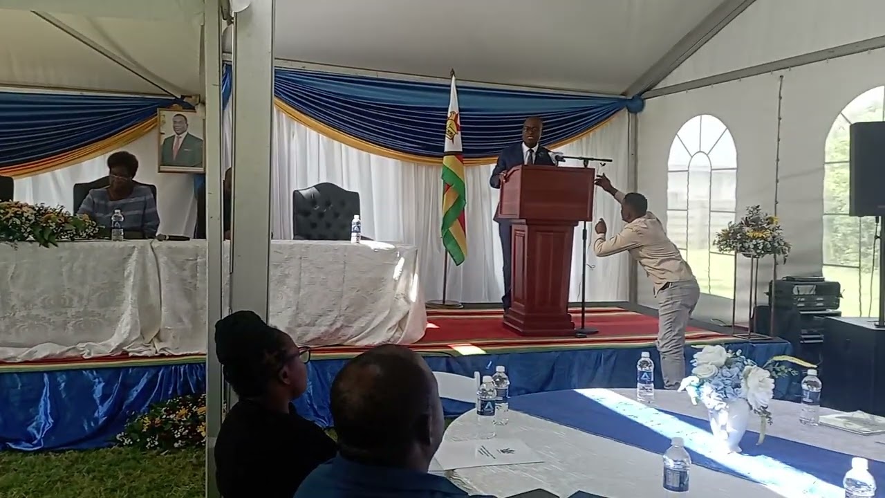 Zimbabwe Foreign Service Institute Program for the high tea event Hon Prof Dr A Murwira presiding 