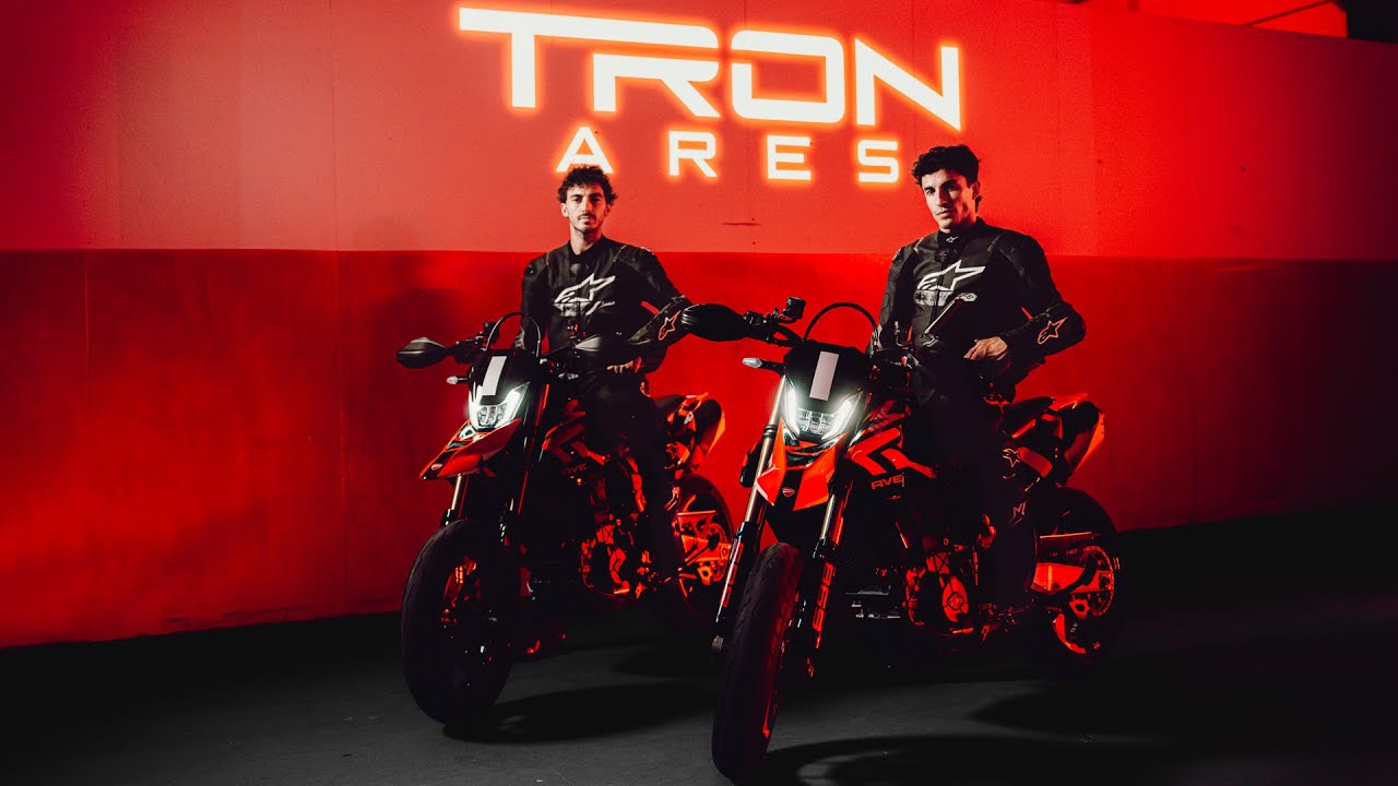 Ducati enters the stunning world of Tron: Ares!