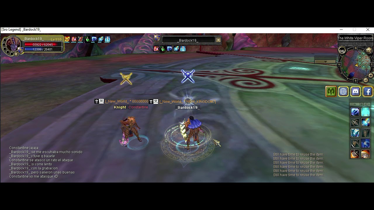 Silkroad PvP Warrior/Clery vs Rogue/Clery Server Silkroad Legend Cap 110