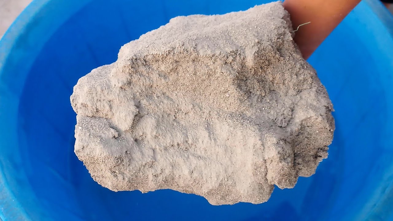 Uff 🥳New Pure Sand Huge chunks 🪨Super Dusty crumbling and dipping in lots of water💧 #insane