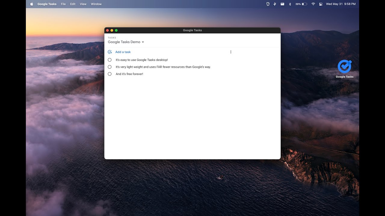 Google Tasks Desktop Install Tutorial