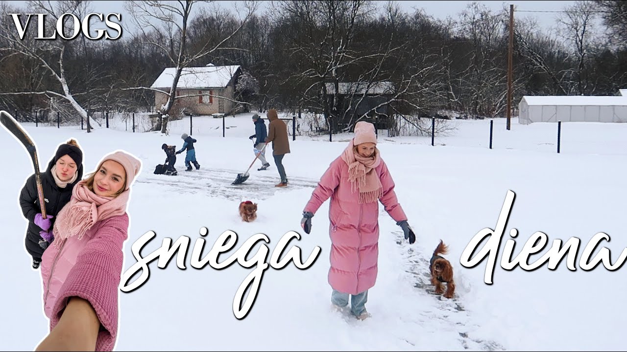 Sniega diena ☃️ (un vēlreiz svinam Ziemassvētkus? 🎁) + mājas ģenerāltīrīšana 🧽