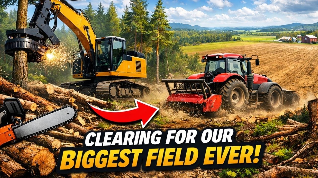 FS25 Tree Removal & Field Expansion – Massive Farm Build