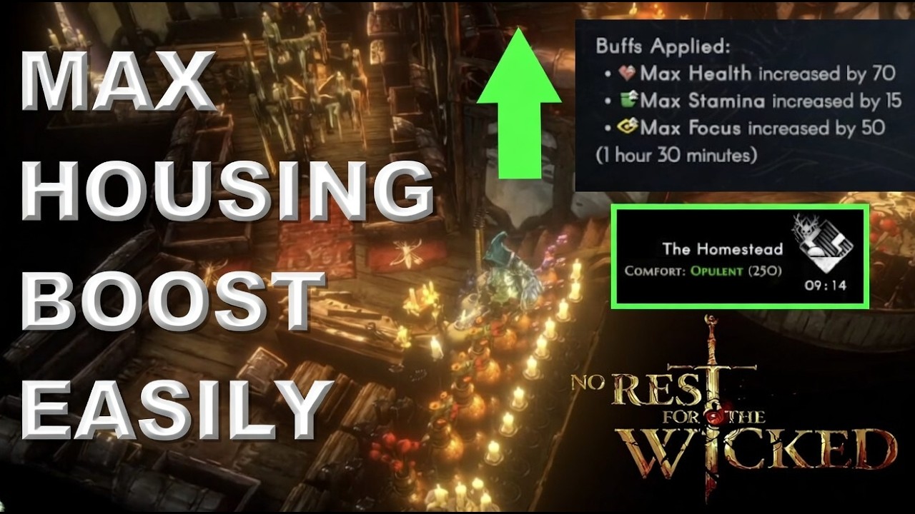 How To Get Housing To MAX Level Easily - No Rest for the Wicked (Together Patch 1)