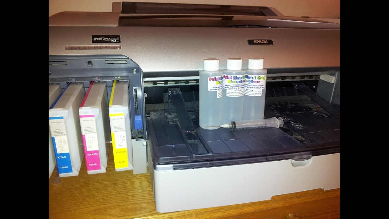 Maintaining and unplugging Epson Print Heads, Epson 4000, 4800, 4880, 7600, 9600, Inkmizer.com