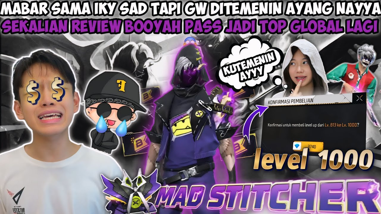 MABAR SAMA IKY SAD TAPI GW DITEMENIN AYANG NAYYA!! SEKALIAN REVIEW BOOYAH PASS JADI TOP GLOBAL LAGI😱