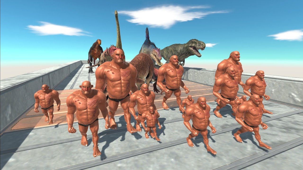 Race to eat Hill Giant Tribe - Animal Revolt Battle Simulator
