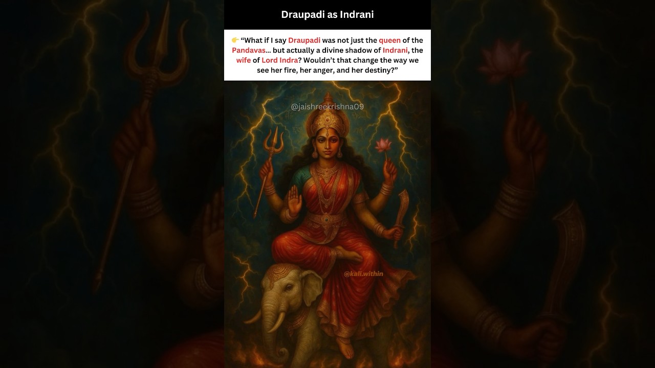 Draupadi as Indrani #shorts #draupadi #indrani