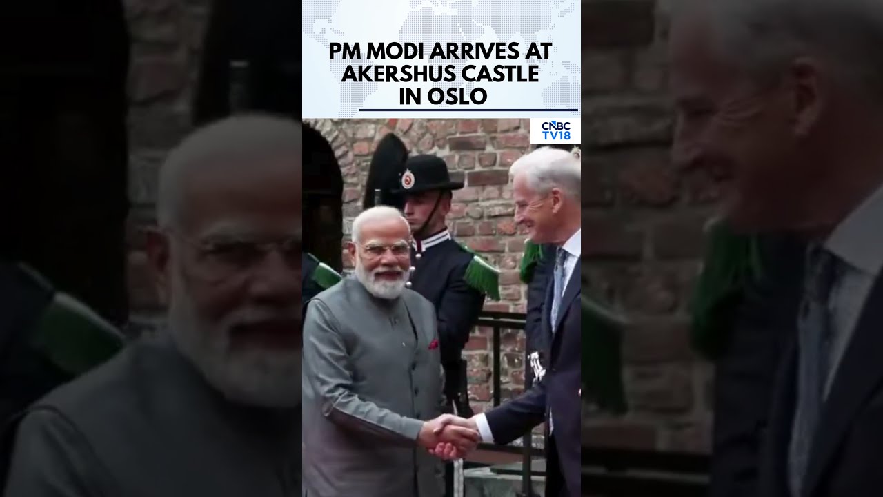 PM Modi&rsquo;s Norway Visit Continues With Grand Reception At Akershus Castle | PM Modi In Oslo | N18G