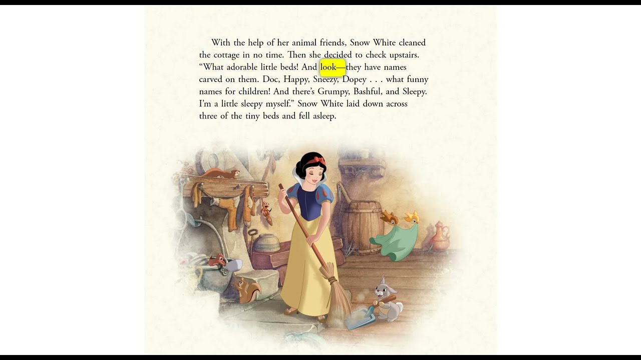 Snow White And The Seven Dwarfs (With Highlighted Words) Read Along: Cd Audio