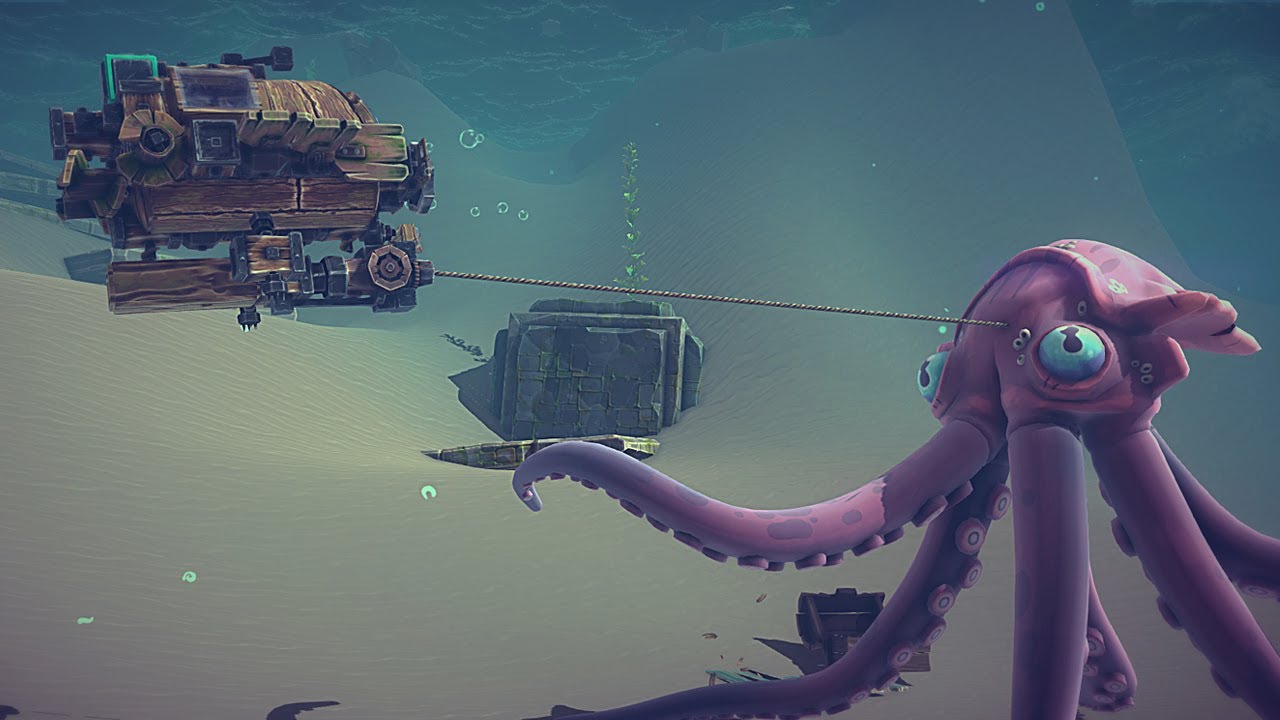 [비시즈] 오징어 사냥 실패 (BESIEGE)