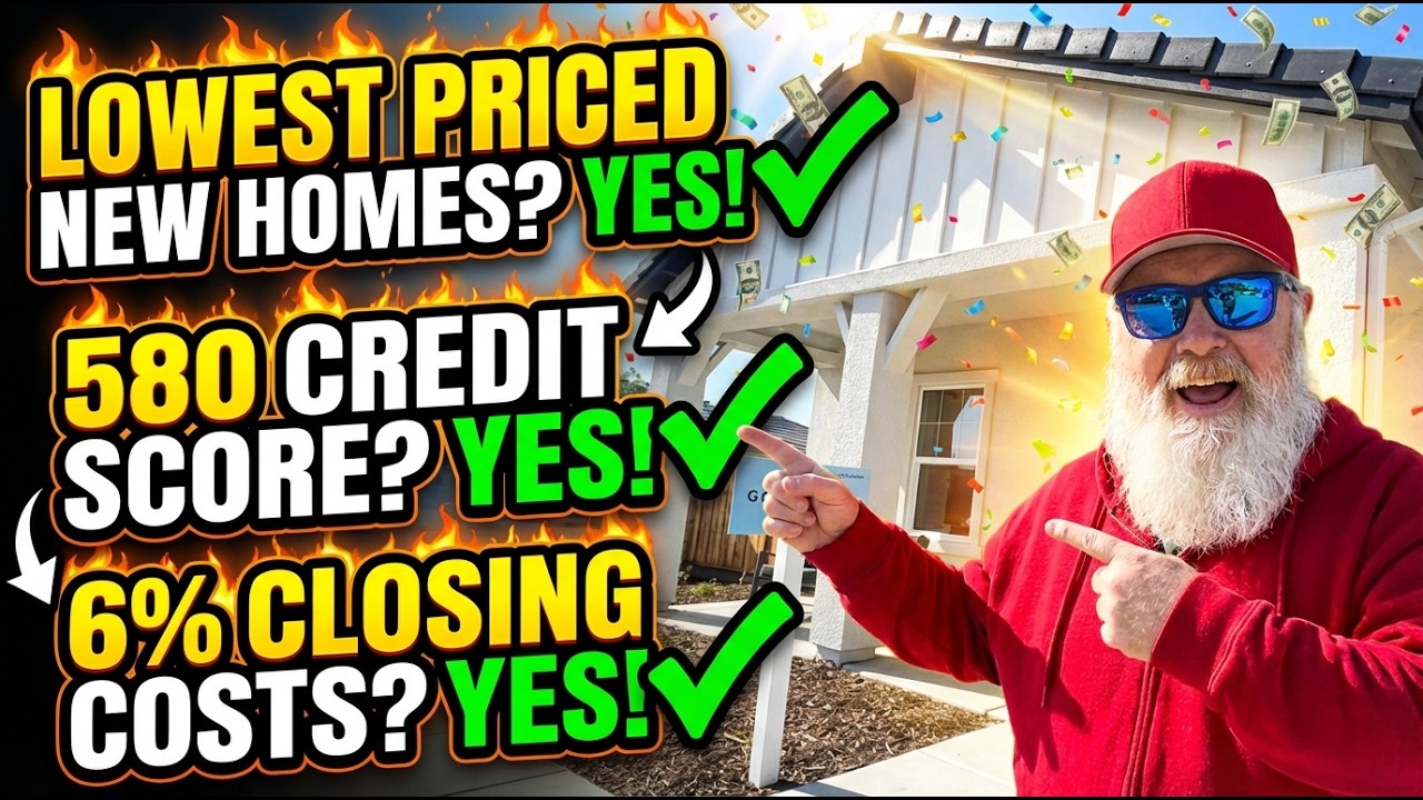 Lowest Priced New Homes! Buy a New Home with a 580 Credit Score, Yes! 6% Towards Closing Costs Yes!
