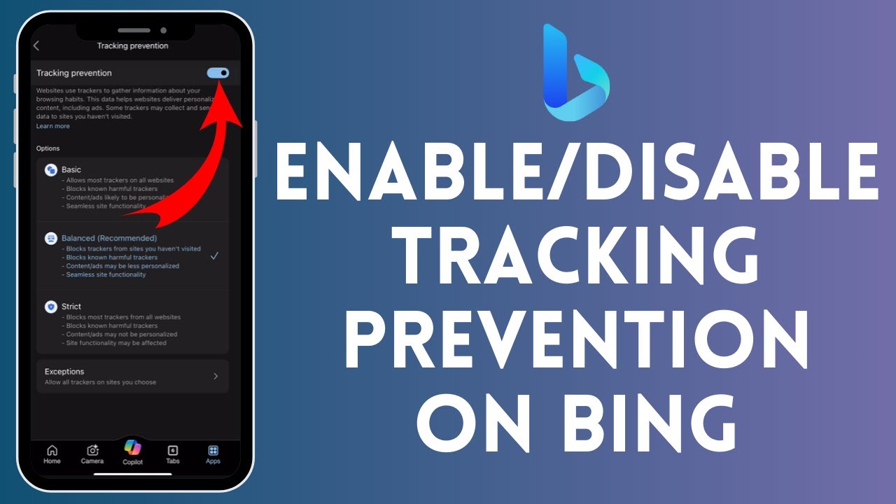 How to Enable/Disable Tracking Prevention on Bing AI (2024) | Bing AI Tutorial
