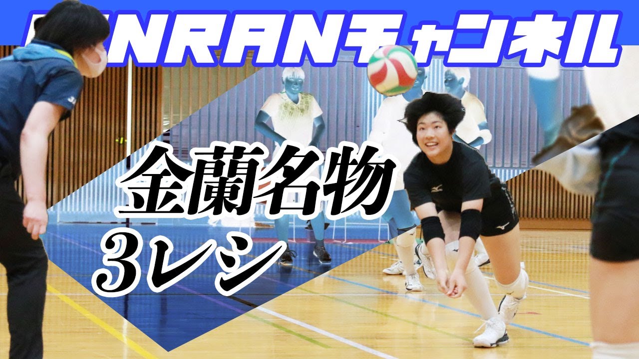 【公式】金蘭会中学バレーボール部　３人レシーブ編