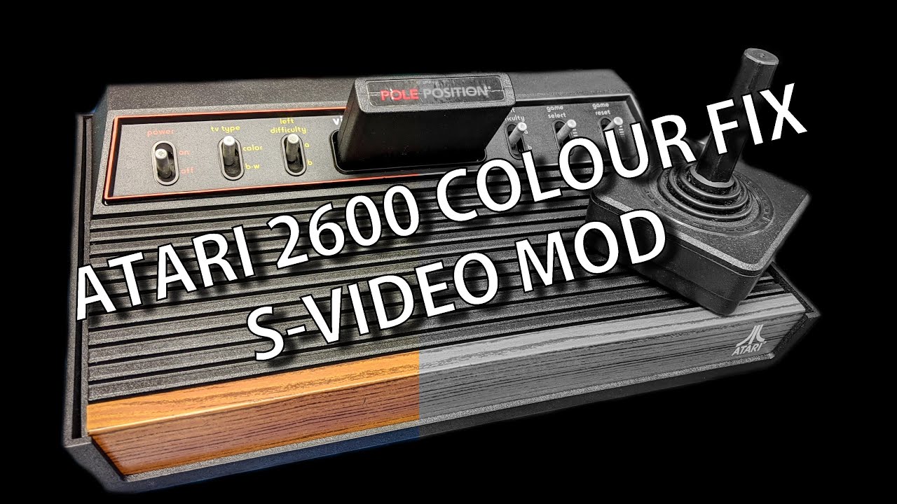 Faulty Atari 2600 woody,  Colour fix, Restore and S-Video mod to work with the 1084S WOW