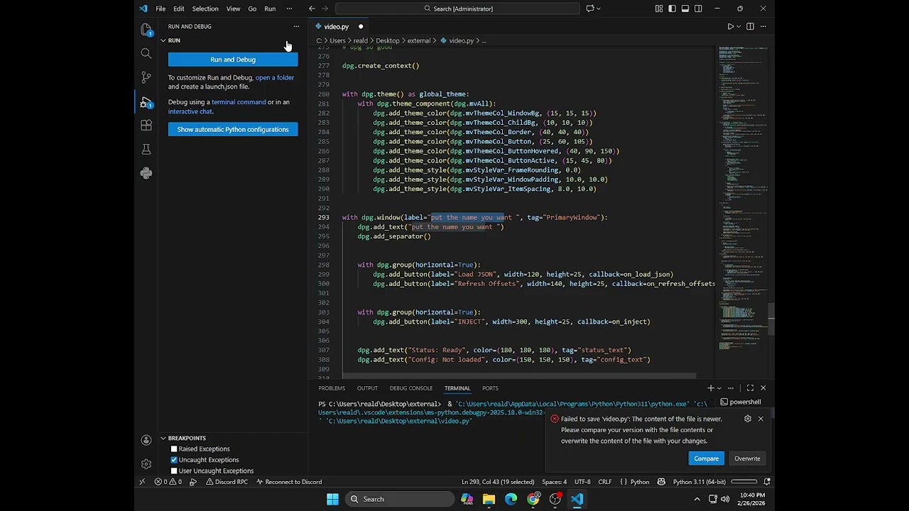 how to make a fflag external