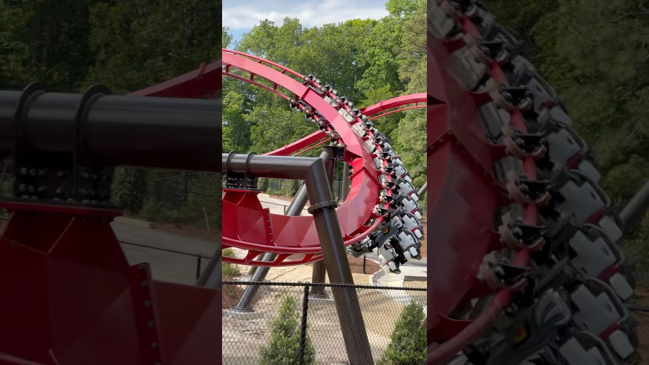 BIG BAD WOLF: THE WOLF&rsquo;S REVENGE TESTING 🐺 #shorts #rollercoaster
