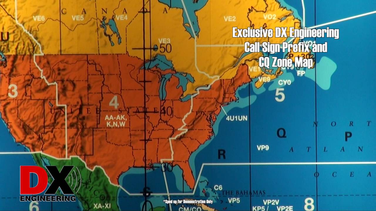 DX Engineering Exclusive Geochron Ham Map