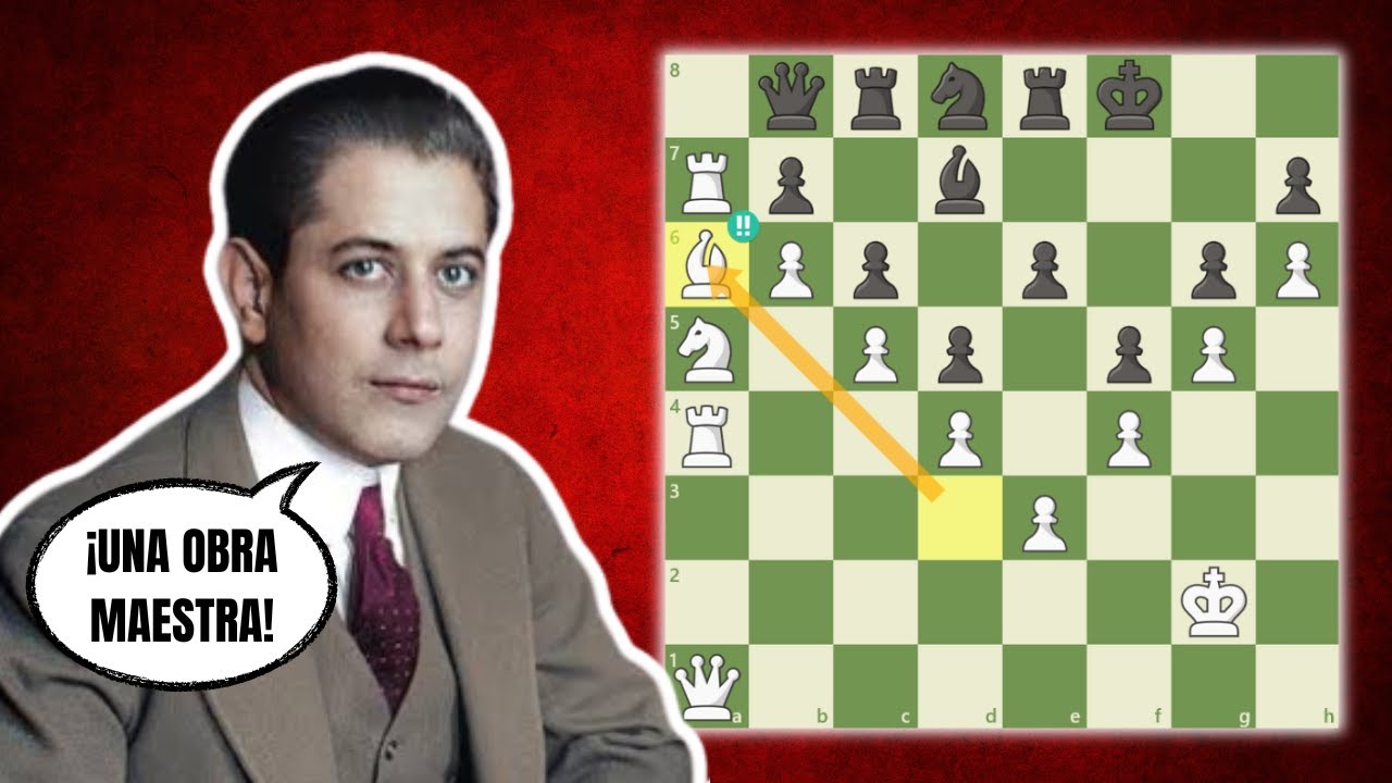 ¡OBRA SUBLIME DEL MAESTRO! 👏: Capablanca vs Treybal (Karlsbad, 1929)