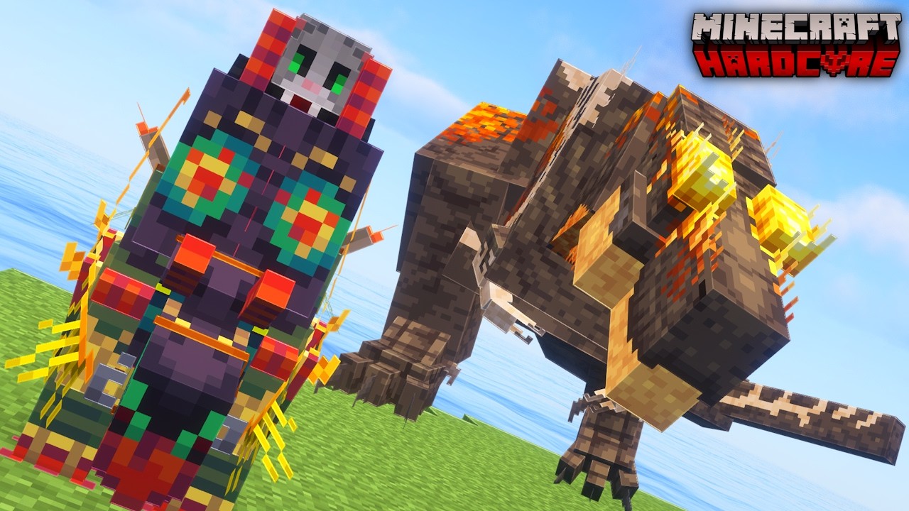SOBREVIVÍ a una ISLA LLENA de DINOSAURIOS en MINECRAFT HARDCORE | PARTE 3