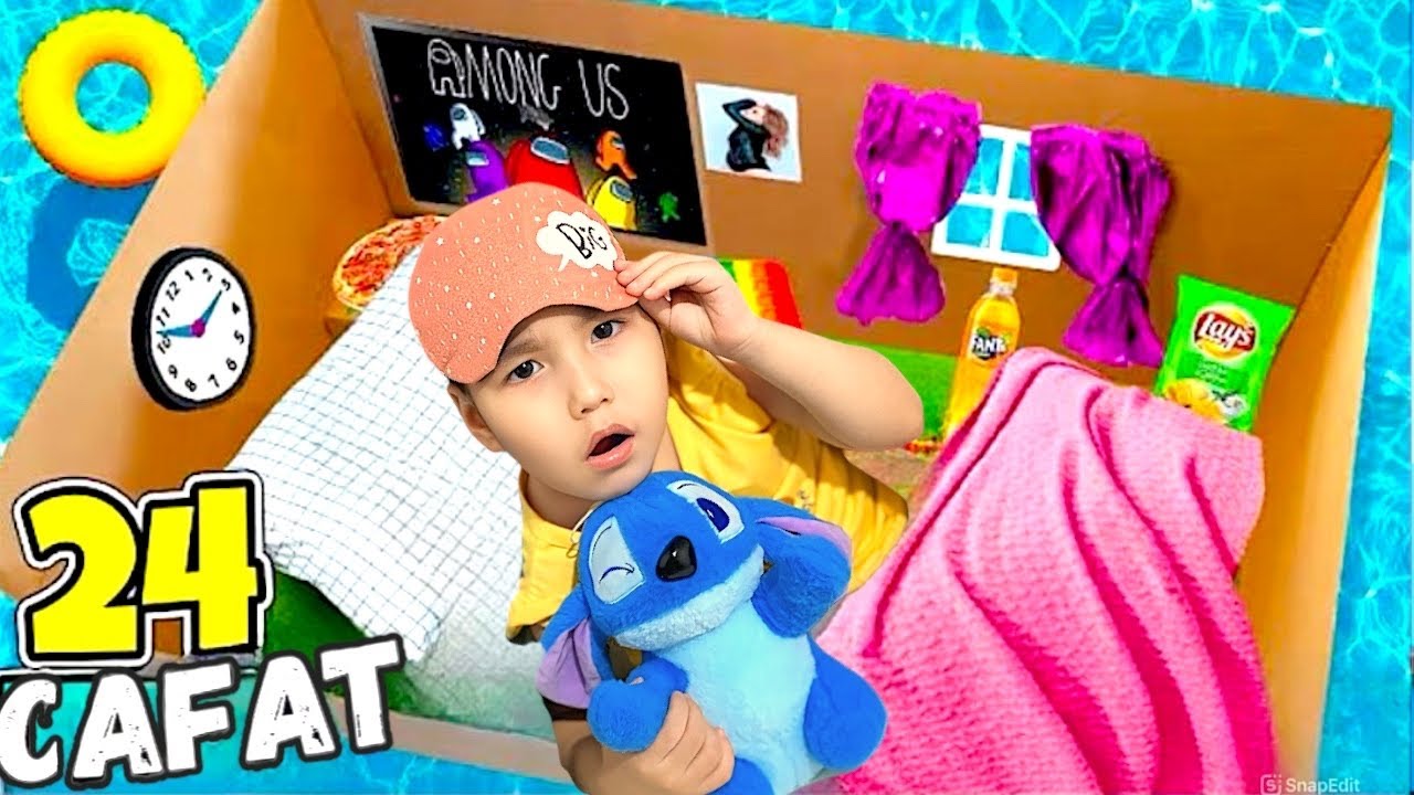 24 САҒАТ ⏰  КІШКЕНТАЙ КОРОБКАДА😱🤯📦🛋️🪑| ҚИЫН БА ОҢАЙ МА?🥴| ЧЕЛЛЕНДЖ!