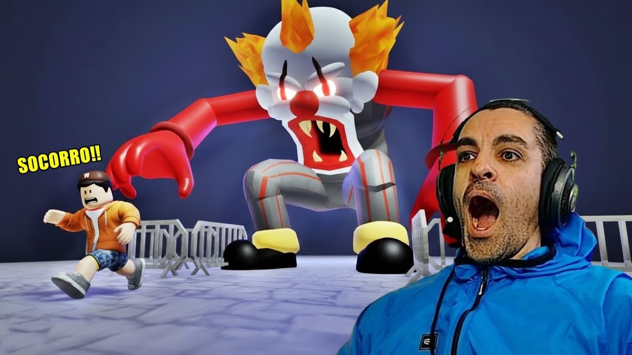 O PALHAÇO ME PRENDEU NO PARQUE DE DIVERSÕES - Escape do Carnaval do Terror do Roblox