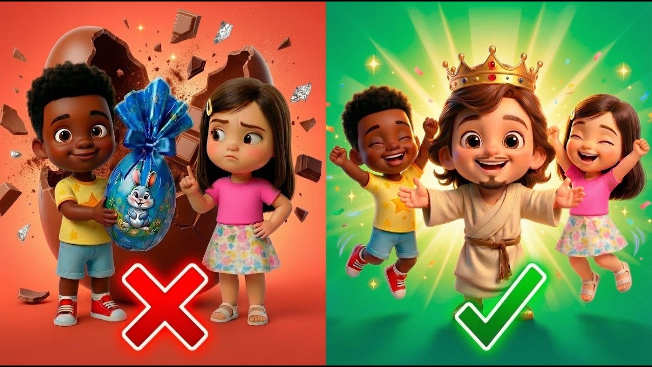 Chocolate X Jesus: A verdadeira história da páscoa | Desenho Bíblico Infantil