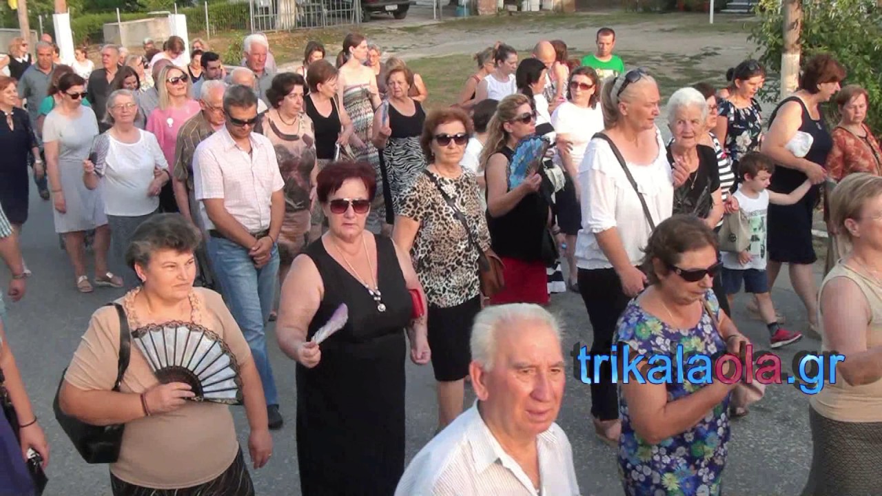 Πυργετός Τρικάλων υποδοχή Ιεράς Εικόνας Αγίας Άννης λιτανεία περιφορά Δευτέρα 24 7 2017