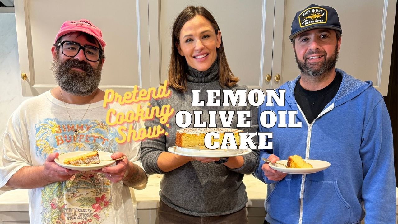 Pretend Cooking Show: Lemon Olive Oil Cake