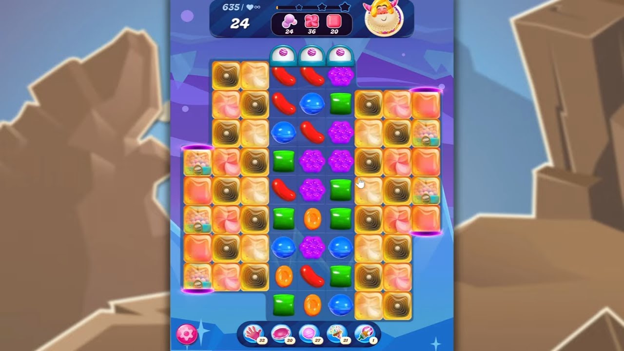 Candy Crush Saga LEVEL 635 NO BOOSTERS (new version)🐟☑️