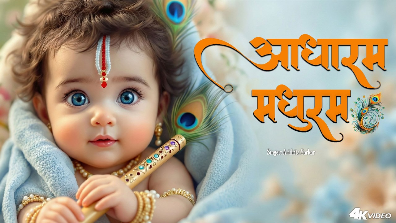Adharam Madhuram - आधारम मधुरम 🙏 Little Krishna AI Animation | Beautiful Krishna Bhajan By Aridrita