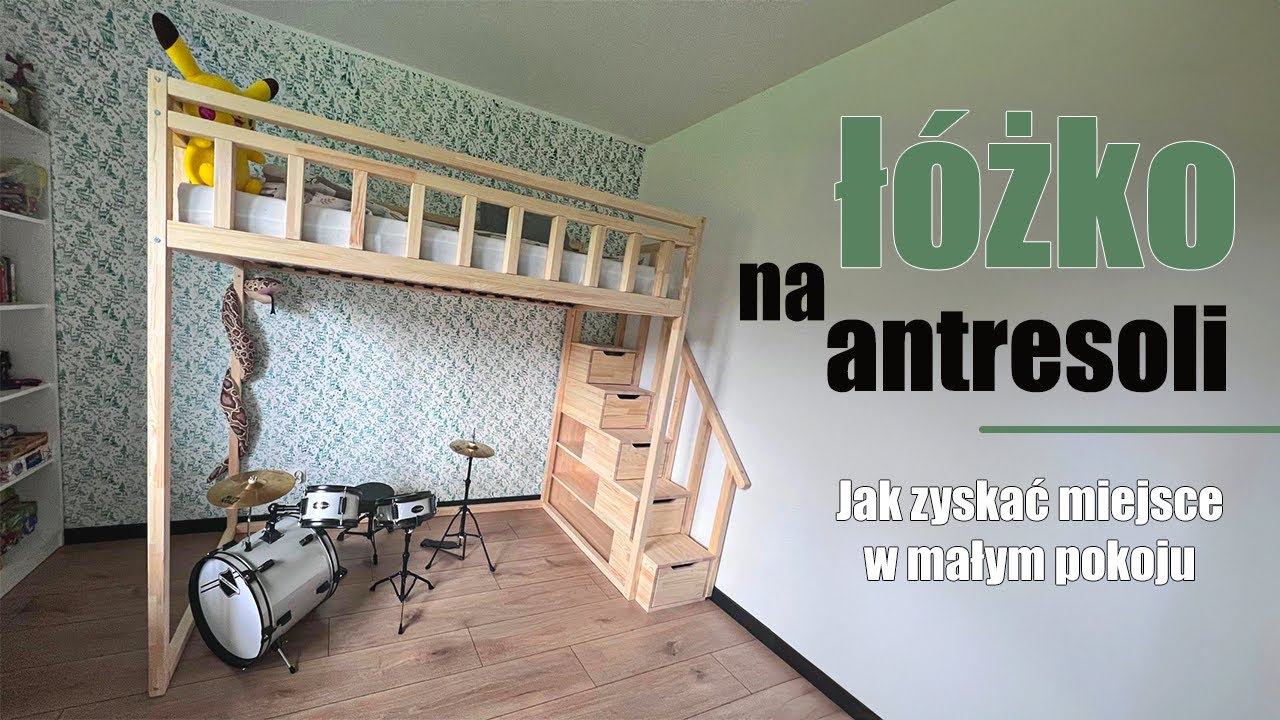 Łóżko antresola dla dzieci z schodkami – genialny pomysł na mały pokój!