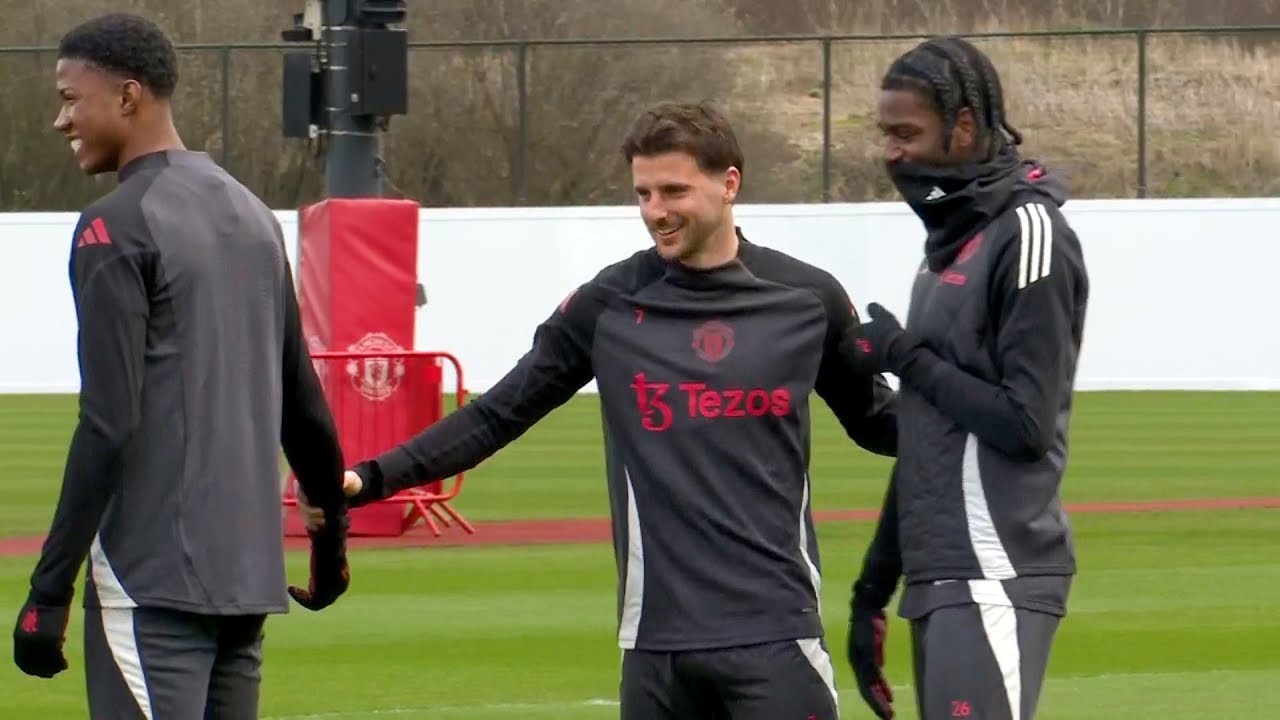 Manchester United train ahead of Real Sociedad UEFA Europa League second leg