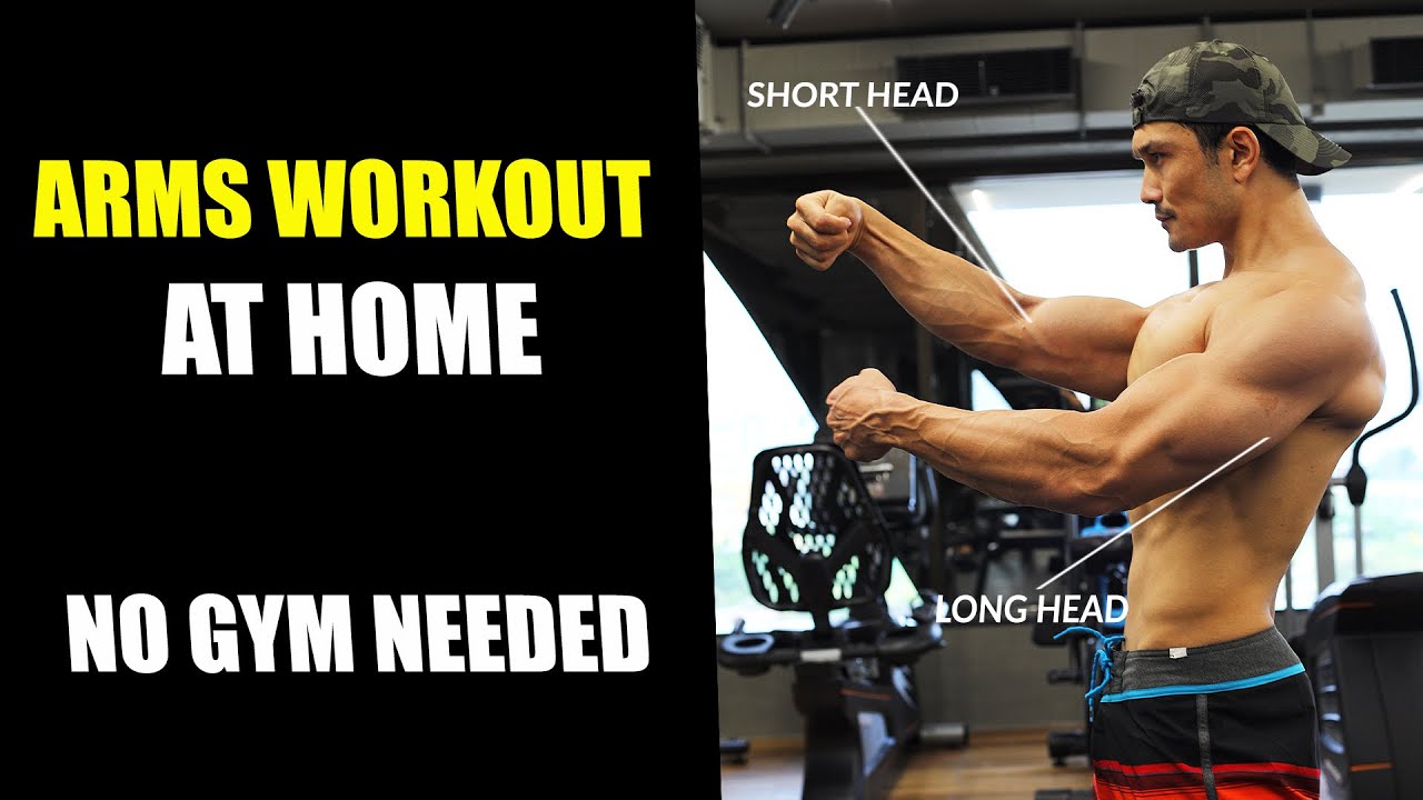 BICEPS- TRICEPS HOME WORKOUT [No Equipment Needed]