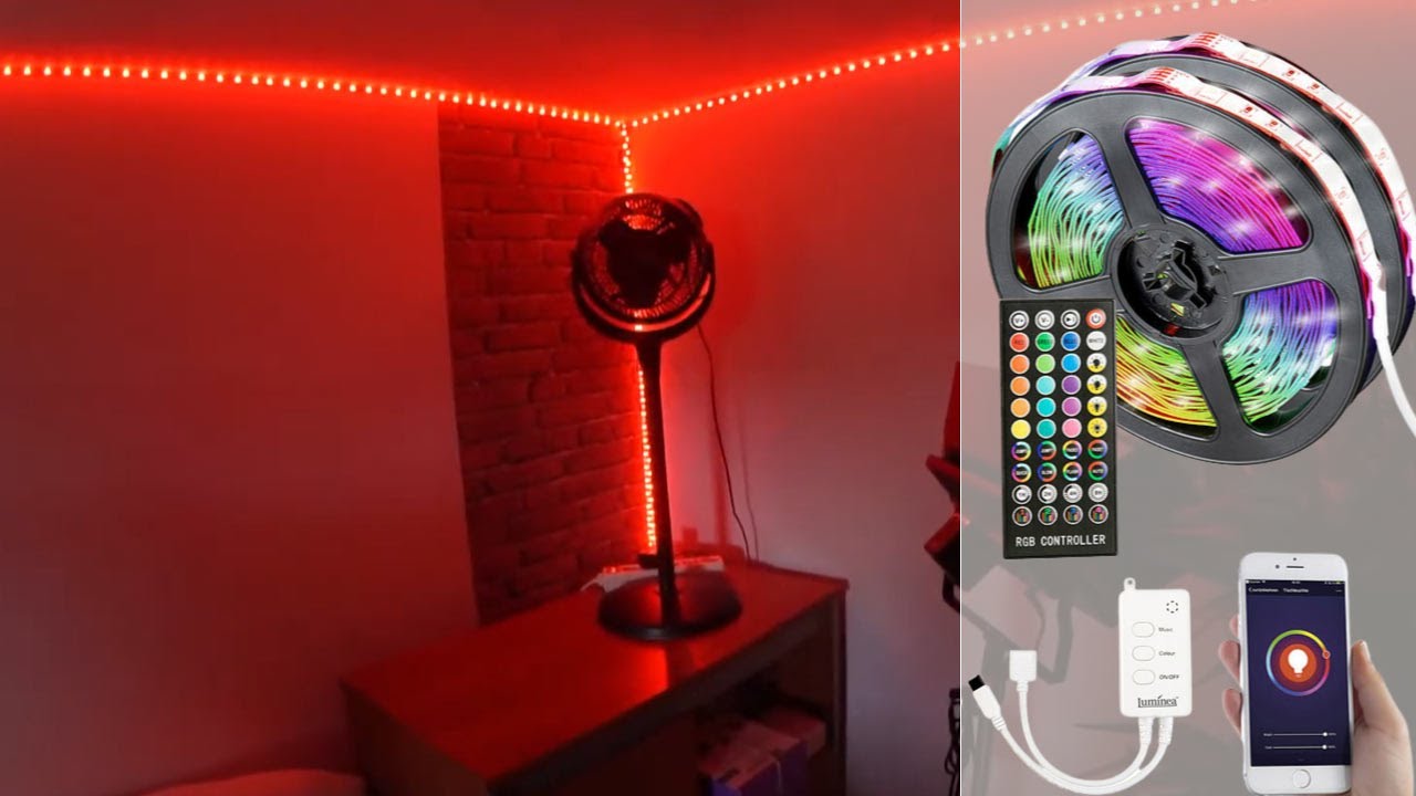 Comment installer une bande LED RVB connectée de Luminea ? [PEARLTV.FR]