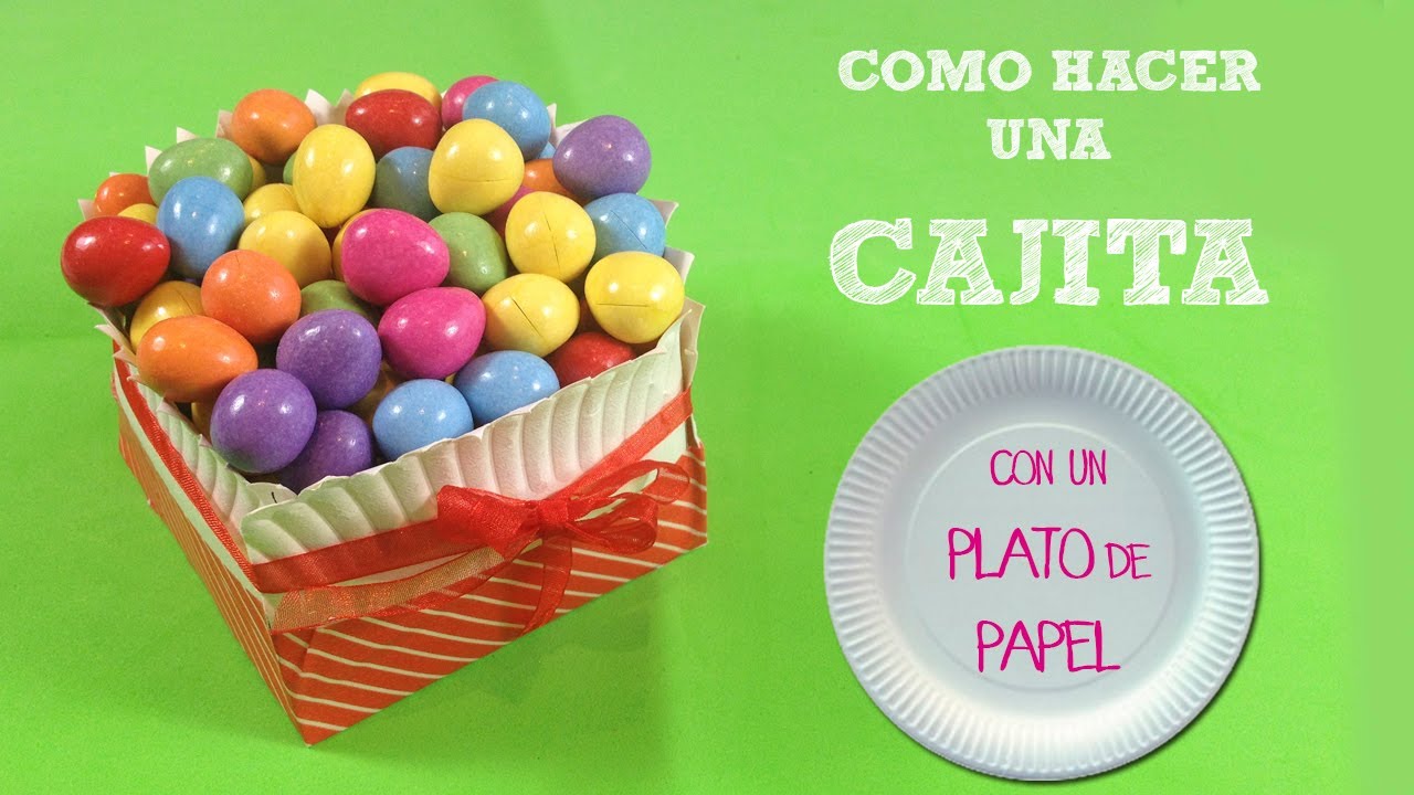 Cajita de papel para dulces | Decoración para fiestas infantiles