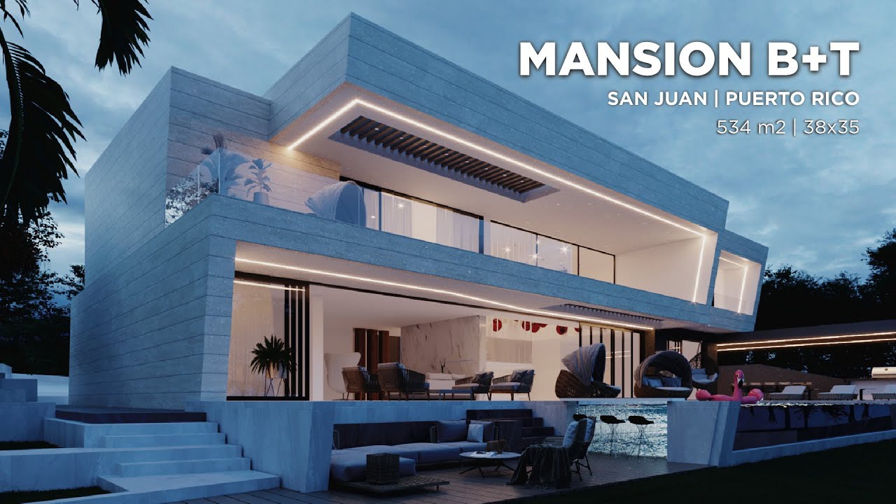 VILLA B+T | RECORIDO VIRTUAL | ARQUITECTURA INTEGRAL | SAN JUAN / PUERTO RICO | TERRENO 38 X 35