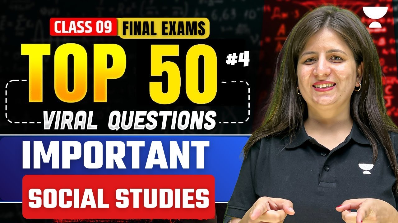 Class 9 SST Final Exams 2026 | Top 50 Important Questions | SST Viral Questions By Shweta Ma'am