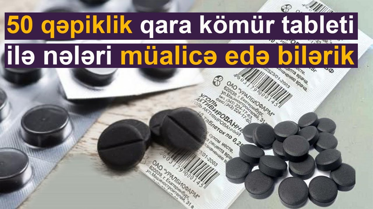 Qara kömür tabletinin inanılmaz effekti
