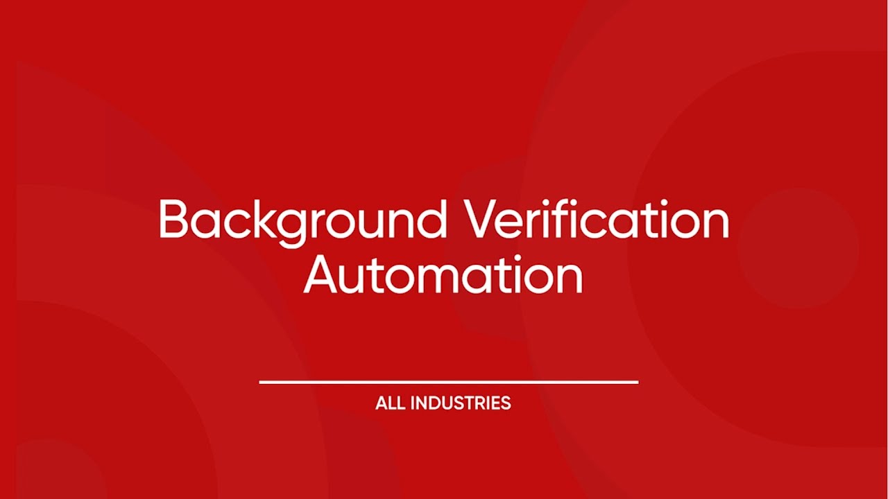 Background Verification Automation
