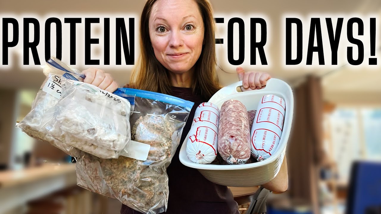 Приготовление 4,5 кг белка для еды 🥩 | Семейная кето-диета: перезагрузка, запасы продуктов в моро...