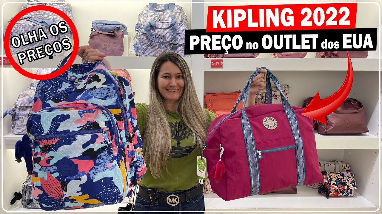 PREÇOS DO OUTLET KIPLING em ORLANDO nos ESTADOS UNIDOS (KIPLING 2022)