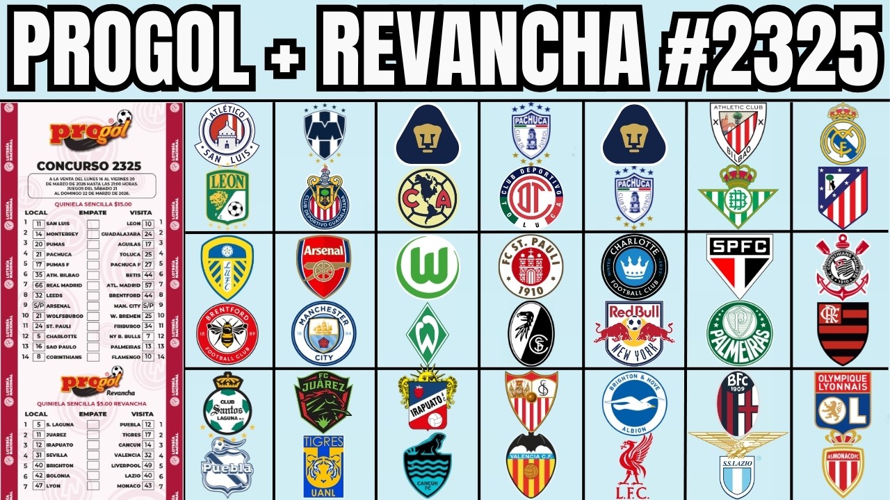 🔥PREDICCIONES PROGOL + REVANCHA #2325 | GDFRANK!