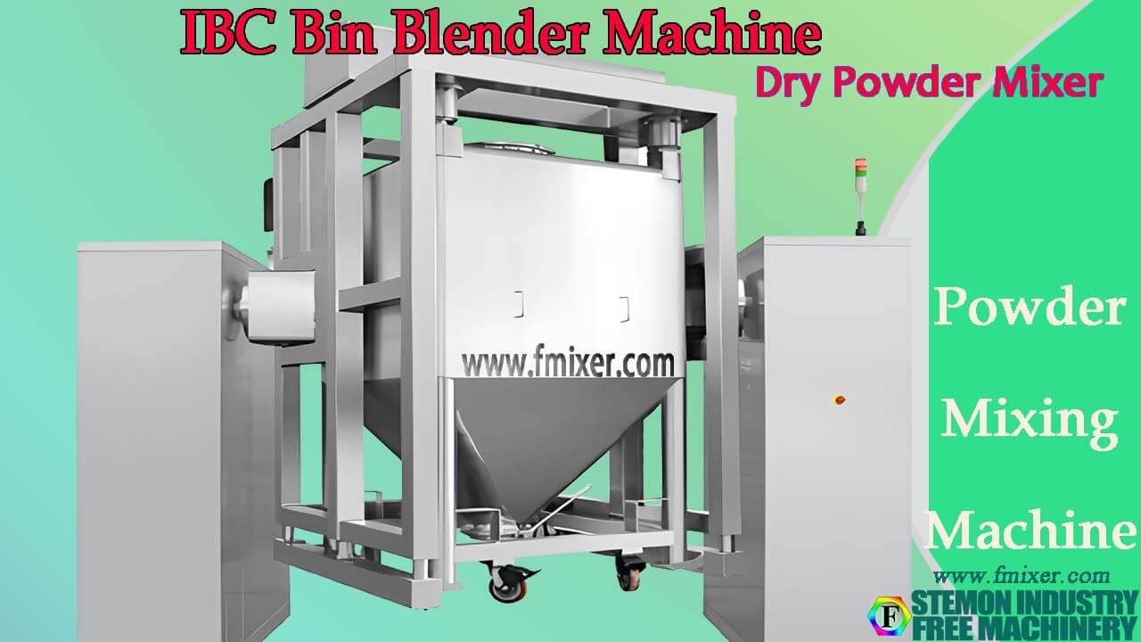 IBC bin blender with interchangeable bins for pharmaceutical dry powder mixer machine